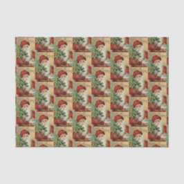 Vintage kerstfeestdag — Sinterkletsen Tissuepapier