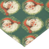 Vintage Kerstfeestdag St. Nick Santa Claus Tafelkleed (Gekanteld)