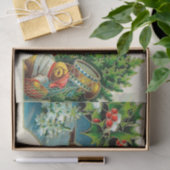 Vintage kerstfeestdag tissuepapier (Geschenk)