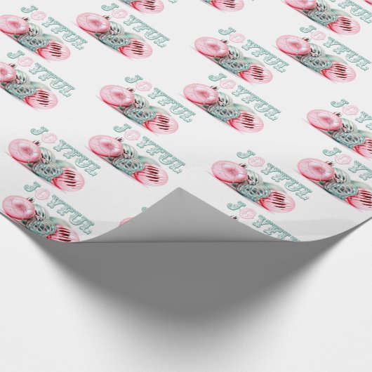 Vintage kerstfeestdagen cadeaupapier (Hoek)