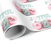 Vintage kerstfeestdagen cadeaupapier (Rol Hoek)