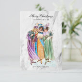 Vintage-kerstfeestdagen met aangepaste omhaal (Staand voorkant)