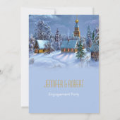 Vintage kerstfeestfeest kaart (Achterkant)