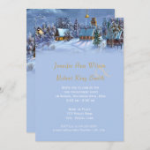 Vintage kerstfeestfeest kaart (Voorkant / Achterkant)