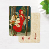 Vintage kerstfeestjes — Labels met cadeaus Visitekaartjes (Bureau)