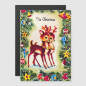 Vintage-kerstfeestkaart (Voorkant / Achterkant)