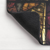 Vintage kerstfeestscène in Glas in lood Muismat (Hoek)