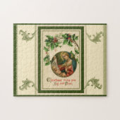 Vintage kerstfeestscène legpuzzel (Horizontaal)