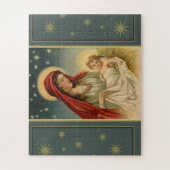 Vintage kerstfeestscène legpuzzel (Verticaal)