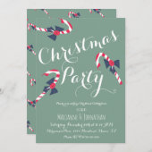 Vintage-kerstfeestsnoepriet Kaart (Voorkant / Achterkant)