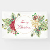 Vintage kerstfloral spandoek (Horizontaal)