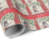 Vintage-kerstgebak Cadeaupapier (Rol Hoek)