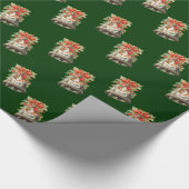 Vintage kerstgebell Verpakkingspapier Cadeaupapier (Hoek)