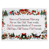 Vintage-kerstgedicht Large Cadeautasje (Voorkant)