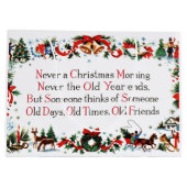 Vintage-kerstgedicht Large Cadeautasje (Achterkant)