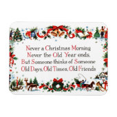Vintage-kerstgedicht Magneet (Horizontaal)