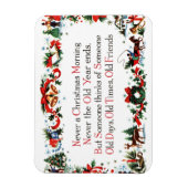 Vintage-kerstgedicht Magneet (Verticaal)