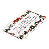 Vintage-kerstgedicht Magneet (Linkerzijde)