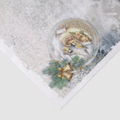 Vintage kerstgevelvliegtuigen tissuepapier (Detail)