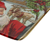 Vintage kerstglazen snijbord Christma Holiday Snijplank (Hoek)