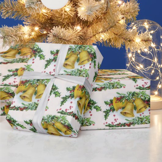 Vintage kerstgordels betegeld cadeaupapier (Feestdagen)