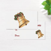 Vintage-kerstgouden cellen, Seizoensgroeten Visitekaartjes (Bureau)