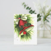 Vintage kerstgratie Briefkaart (Staand voorkant)