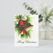 Vintage kerstgratie Briefkaart (Staand voorkant)