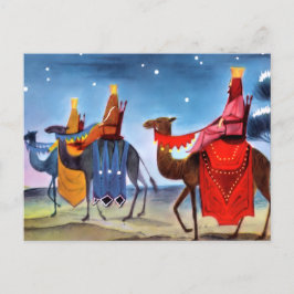 Vintage kerstgratie Briefkaart