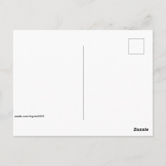 Vintage kerstgroet briefkaart (Achterkant)