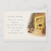 Vintage kerstgroet briefkaart (Voorkant)