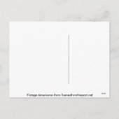 Vintage kerstgroet feestdagenkaart (Achterkant)