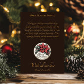 Vintage kerstgroet kerststal Kaart