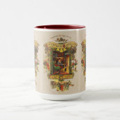 Vintage kerstgroet mok (Midden)