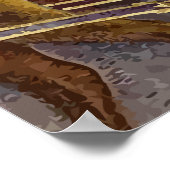 Vintage kerstgroet poster (Hoek)