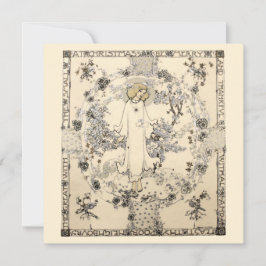 Vintage kerstgroet van Jessie Marion King Feestdagenkaart