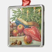 Vintage Kersthart Metalen Ornament (Links)