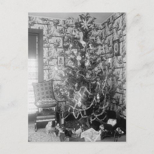 Vintage kerstherinneringen feestdagenkaart (Voorkant)