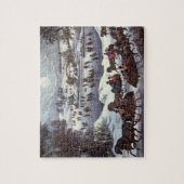 Vintage kersthoezen, centraal park in de winter legpuzzel (Verticaal)