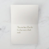 Vintage kersthuizen vogel feestdagen kaart (Binnen)