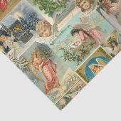 Vintage-kerstinkerken - Papierrestanten Tissuepapier (Detail)