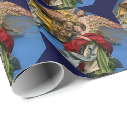 Vintage-kerstinkernen Cadeaupapier (Rol Hoek)