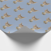 Vintage-kerstinkernenvakantieverdampingspapier Cadeaupapier (Hoek)