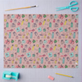 Vintage kerstinkopen Schattigee handgetekende cade Tissuepapier (Craft)