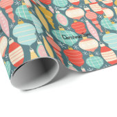 Vintage kerstinpakpapier cadeaupapier (Rol Hoek)