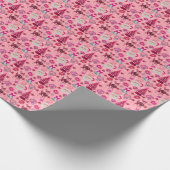 Vintage kerstinpakpapier cadeaupapier (Hoek)