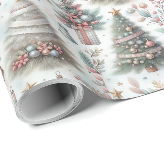 Vintage kerstinpakpapier, feestelijk! cadeaupapier (Rol Hoek)