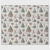 Vintage kerstinpakpapier, feestelijk! cadeaupapier (Vlak)