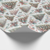 Vintage kerstinpakpapier, feestelijk! cadeaupapier (Hoek)