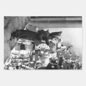 Vintage kerstinpakpapier, VROEG 20 EEUW Inpakpapier Vel (Voorkant 2)